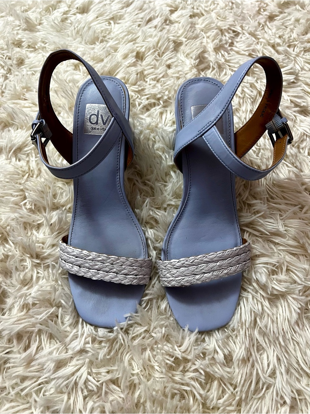 DV by Dolce Vita Lavender Braided Strap Sandals Sz9